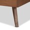 Baxton Studio Lissette Mid-Century Modern Ash Walnut Finished Wood Twin Size Platform Bed Frame 180-11159-Zoro - alternate 7